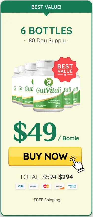Order GutVitali 6 Bottles